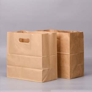 Sac d'emballage biodégradable en papier kraft anti-graisse avec fenêtre transparente pour pain - Product Image 3