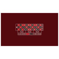 Tapis de table de roulette en feutre velours ignifuge et imperméable sur mesure 1400*2600 mm, style européen, pour casino