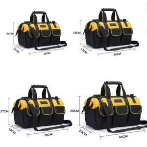 Bolsa Táctica de Herramientas, Negra, Grande, Portátil, con Base Rígida, Fabricada para Trabajo Pesado, con Herramientas para Ingeniería - Product Image 5