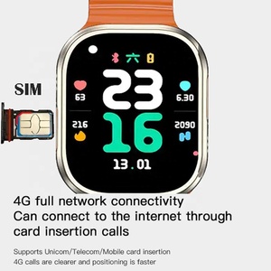 Smartwatch Android Unisex con Schermo <span class=keywords><strong>Touch</strong></span> da 2.0 Pollici, Connessione BT, WiFi, Slot per SIM, 4G, GPS, Fotocamera - Product Image 3