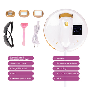 Tốt nhất bán Máy tính để bàn đèn kép Laser epilation IPL Máy tẩy lông sử dụng nhà tóc loại bỏ thiết bị với pluggable đầu - Product Image 6