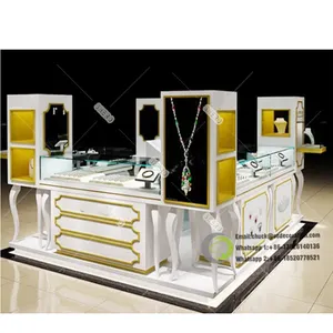 Tùy chỉnh trang sức Showcase 3D Rendering Cửa hàng đồ trang sức thiết kế đồ trang sức kiosk để bán