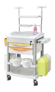 Carrito Médico Económico con Certificación CE, Carrito de Enfermería, Estación de Trabajo Ajustable de ABS para Uso Médico, Carrito de Emergencia - Product Image 4