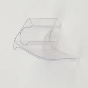 Transparent PVC Plastic Price Holders Price Tags For Supermarket Shelf