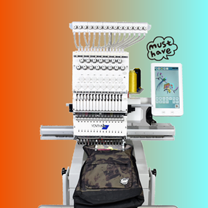 เครื่องปักคอมพิวเตอร์ยี่ห้อ Yonthin 1200spm หัวเดียว ปักได้หลากหลายประเภท เช่น หมวก เสื้อผ้า ถุงเท้า รุ่นใหม่ - Product Image 1