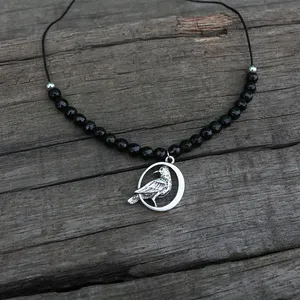 Cute Bird necklace Pendant Ethnic Jewelry, Black Onyx Jewelry, Charming Bird For Girl,, A <strong>Lovely</strong> Bird Jewelry Gift For <strong>You</strong> - Product Image 2