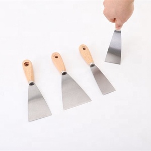 Couteau à mastic multifonctionnel de qualité industrielle TGS, en acier inoxydable/acier au carbone, avec manche en bois, <span class=keywords><strong>outil</strong></span> de finition pour peinture murale - Product Image 2