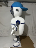 Costume de dessin animé personnalisé mascotte poupées usine OEM traitement Robot Style 3d Design Logo à Figure poupées fabricant