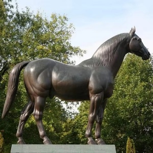 Decoración <span class=keywords><strong>de</strong></span> alta calidad Hogar Jardín Al Aire Libre Tamaño real Bronce fundido Caballo <span class=keywords><strong>de</strong></span> pie con talabartería - Product Image 2