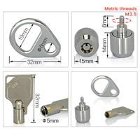 Cerradura de caja de ordenador PC, llave ubular