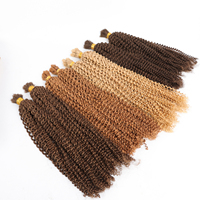 Extension en vrac de cheveux humains de qualité supérieure haute qualité Double dessiné naturel Remy bouclés cheveux étroits en vrac