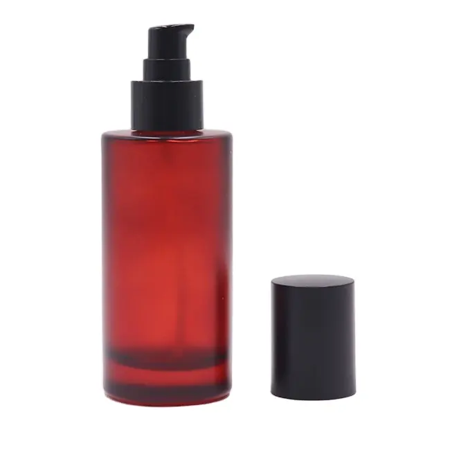 Round 15ml hair 1 oz 30ml luxury skin care skincare packaging essential oil cosmetic serum Glass face cream jar
