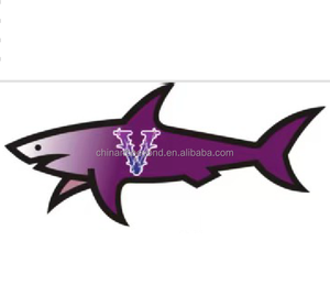 สติกเกอร์การ์ตูนฉลาม 3 มิติ กันน้ำ ลาย Paul and Shark แบบกำหนดเอง พร้อมลายธงชาติ Marseille Gertrude - Product Image 5