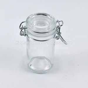 Bocal en verre hermétique écologique de qualité alimentaire de 70ml avec couvercles à charnière pour dessert <span class=keywords><strong>au</strong></span> pouding - Product Image 2