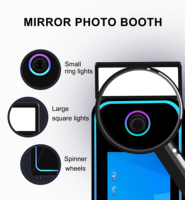 Kiosque Photobooth Miroir Magique avec Caméra Intégrée et Imprimante pour Publicité