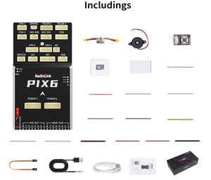 Radiolink PIX6 ตัวควบคุมการบินอัตโนมัติแบบโอเพ่นซอร์ส 16 ช่องสัญญาณ Pixhawk สำหรับมัลติโรเตอร์ ปีกตรึง และเครื่องบินแบบ VTOL - Product Image 4