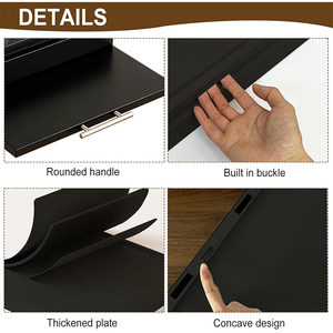 Étagère extensible à 2 niveaux, organisateur de placard coulissant, support de micro-ondes réglable pour cuisine, étagère à épices avec tiroir coulissant - Product Image 5
