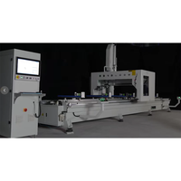 Centre d'usinage CNC pour profilés aluminium OUWO, portée de travail 6520 mm, pour fenêtres coulissantes, portes, murs rideaux, perçage, fraisage, chanfreinage