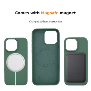 Silicone liquide avec Pop up Animation Ic Sensing Al Button Coque de téléphone magnétique sans fil Coque pour Apple iPhone 16 15 14 Pro Max - Product Image 4