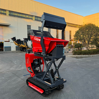 Ketten-Mini-Dumper mit Dieselmotor, Hydraulik und EPA-Motor für Landwirtschaft und Transport