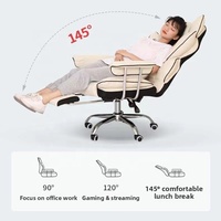 Chaise de jeu de qualité supérieure Cow Cow - Chaise pivotante ergonomique avec dossier inclinable et repose-pieds, pas d'assemblage requis pour la maison ou le bureau