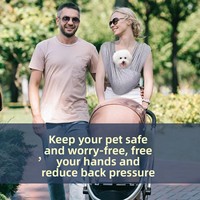 Verstellbare Vordertasche für Hunde und Katzen, Leichte Atmungsaktive Haustier-Tragetasche, Freihändige Komfortable Reisetasche für Kleine Haustiere