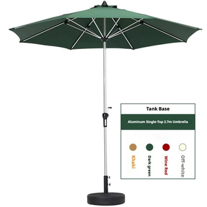 <span class=keywords><strong>Parasol</strong></span> d'extérieur imperméable 3m en polyester <span class=keywords><strong>avec</strong></span> mât en métal pour terrasse, plage, piscine, jardin, mobilier d'extérieur - Product Image 1