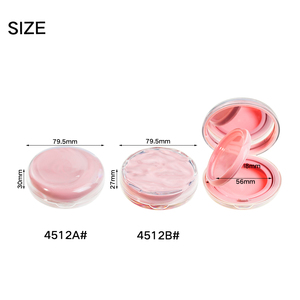 Funda de cojín Jinze Round Cosmetics Foundation Packaging con tapa ondulada y Mirror Novel Nox - Product Image 6