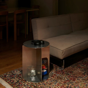 <span class=keywords><strong>Tavolino</strong></span> da Caffè Industriale Rotondo in Alluminio HUACHI, Autoassemblabile e Modulare, per Arredamento Soggiorno - Product Image 5