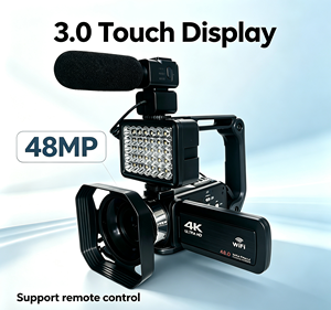 Cámara Profesional para Vlogging 4K, 48MP, Pantalla Táctil de 3.0'', Zoom Digital 18X, Cámara Web, Micrófono Externo - Product Image 1