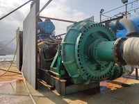 Pompe d'aspiration de sable à haute productivité, pompe de dragage de gravier, pompe de dragage de rivière avec une capacité de charge élevée