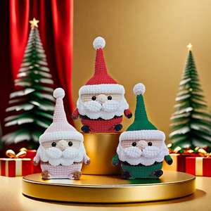 Nuevo Kit de <span class=keywords><strong>Ganchillo</strong></span> Transfronterizo Serie Navideñ<span class=keywords><strong>a</strong></span>, Muñeca Hecha <span class=keywords><strong>a</strong></span> Mano DIY, Tela Brocada, Tutorial en Video en Inglés, Material 100% Acrílico - Product Image 1