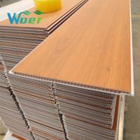 Vente directe usine – Panneau mural et de plafond en PVC imitation bois, moderne et artistique, étanche, ignifuge et insonorisé pour hôtels et hôpitaux