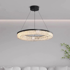 Italian High-End All-Copper Minimalist <b>Chandelier</b> for Living Room and Bedroom Grand Luxury Designer Villa Lamp-Middle Sizes - Product Image 1