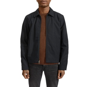 Chaqueta Bomber Casual para Hombre, con Logotipo Personalizado, Resistente al Viento, Ecológica, con Cierre, Tejida en Poliéster y Algodón, para Primavera y Otoño, OEM - Product Image 1