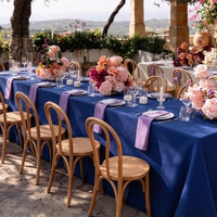 Nappe Moderne Imprimée en Polyester Lavable, Tissage Uni Épais, pour Dîner en Jardin Italien, Fêtes, Hôtels, Événements, Maison