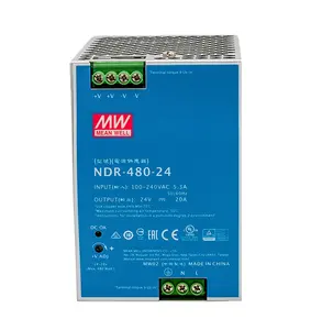 Hot sale MEAN WE-LL NDR rail type switching power supply NDR-480-24