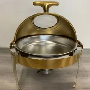 Keuken Goud Buffet Chafing Dish Party Bruiloft Food Warmer Restaurant Hotel Chafer Voor Catering