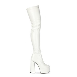 <span class=keywords><strong>Stivali</strong></span> da donna alla moda, taglie forti, in <span class=keywords><strong>pelle</strong></span> verniciata, con <span class=keywords><strong>tacco</strong></span> super <span class=keywords><strong>alto</strong></span>, punta tonda, sopra il ginocchio, effetto snellente, molto venduti - Product Image 3
