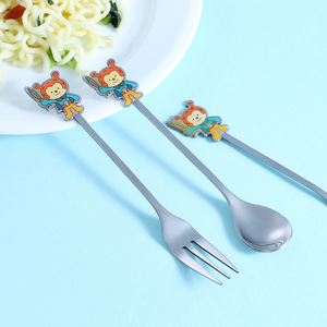 Tùy Chỉnh Hàn Quốc Nhật Bản Phong Cách Cá Nhân Thép Không Gỉ Ngã Ba Và Muỗng Cho Khuyến Mại Bộ Quà Tặng - Product Image 3