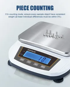 Balance de précision numérique électronique certifiée pour bijoux et laboratoire, 5 kg, 0,01 g, et balances de cuisine 2 kg GY20002/50002, GY20002/5 - Product Image 6