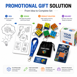 Porte-clés cube magique 3x3 personnalisé avec logo, jouet de puzzle classique pour enfants et adultes, cube de vitesse lisse, cadeau promotionnel en gros - Product Image 6