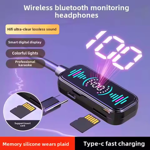 2025 V5.3 Tws écouteur <span class=keywords><strong>casque</strong></span> avec carte SD Support tête téléphone écouteurs écran Lcd affichage de la puissance - Product Image 6