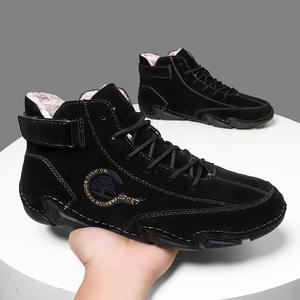 2026 New Men Desert <b>Boots</b> All Seasons <b>Waterproof</b> Pointed Short <b>Boots</b> British High Gloss Business Casual High Top Dress Ankle - Product Image 2