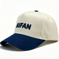 Casquettes de baseball unisexes à 5 panneaux, 100% polyester, respirantes, imperméables, bicolores, avec logo brodé personnalisé, imprimé léopard, motif animal
