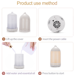 Humidificateur ultrasonique de diffuseur d'arôme de grain de bois pour le diffuseur écologique d'huile de parfum à télécommande de bureau à domicile - Product Image 5