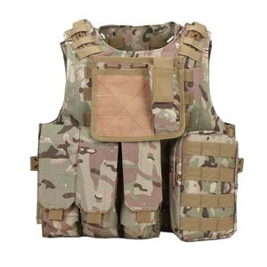 Chaleco Táctico de Airsoft Ajustable, Chaleco Modular de Paintball, Chaleco Táctico de Nailon de Alta Densidad 900D con Bolsas MOLLE - Product Image 2