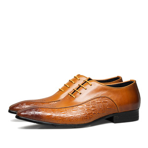Chaussures de mariage pour homme en cuir pleine fleur, respirantes, style business, avec motif gravé, personnalisées - Product Image 6