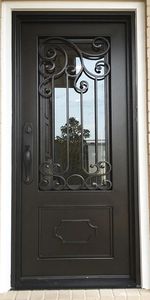 Vente en gros d'usine, prix raisonnable, <span class=keywords><strong>catalogue</strong></span> PDF, portes en fer, porte en fer, villa, porte en fer forgé, Guangdong - Product Image 6