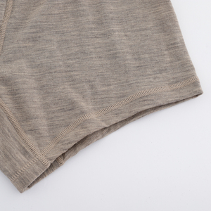 Commercio all'ingrosso della fabbrica degli uomini 100% <span class=keywords><strong>lana</strong></span> Merino trekking Boxer breve morbido traspirante <span class=keywords><strong>maglia</strong></span> biancheria <span class=keywords><strong>intima</strong></span> con Logo sulla vita - Product Image 3